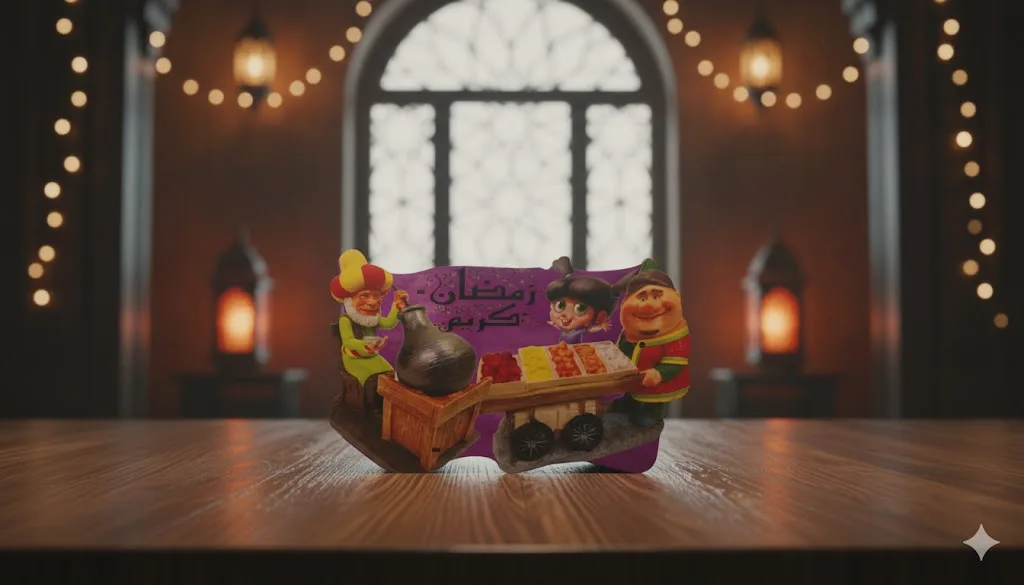 ⁦علبة مناديل خشب اشكال رمضان⁩ - الصورة ⁦6⁩