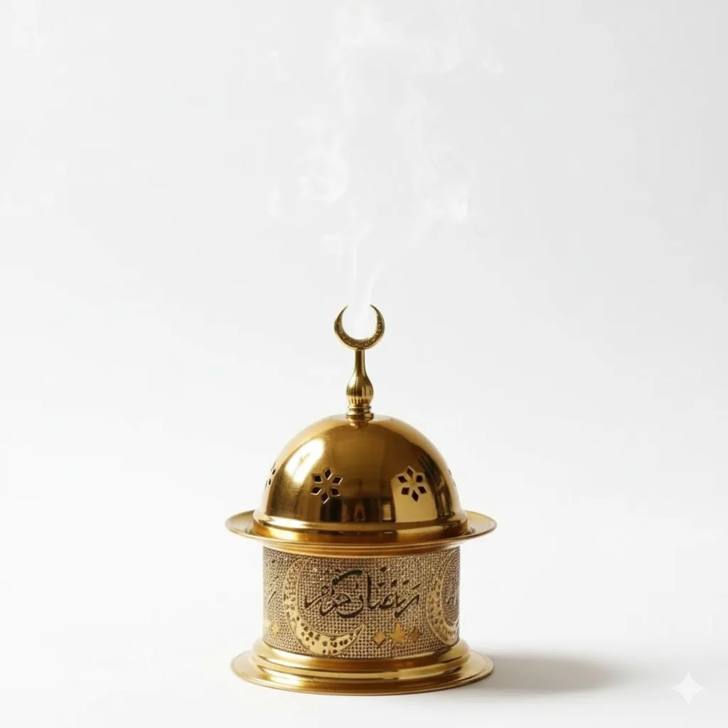 Metal incense burner Ramadan Kareem - Image 1