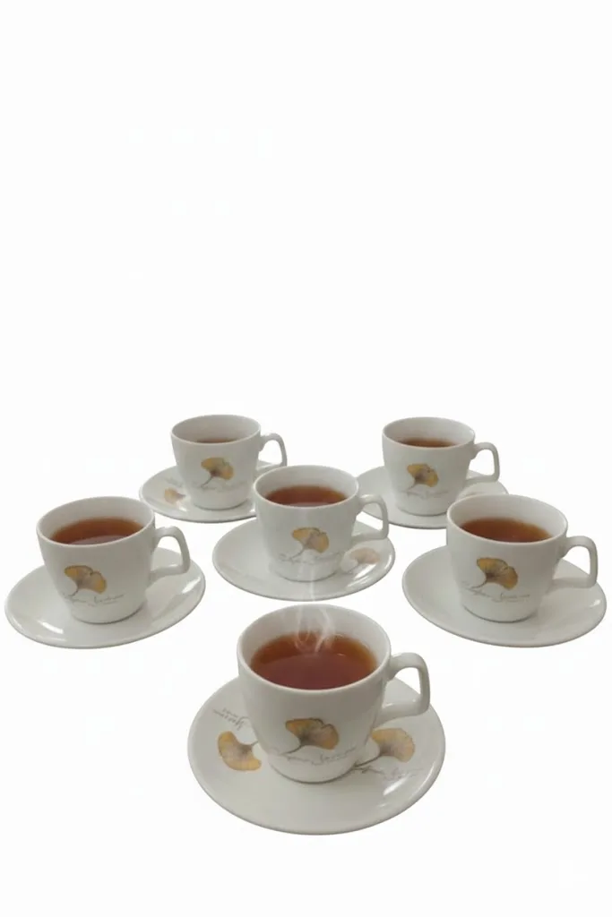 ⁦طقم قهوة ورد بورسلين⁩ - الصورة ⁦1⁩
