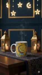 elegant Ramadan porcelain mug - Image 5