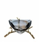 BlinkMax Triangle Glass Ashtray