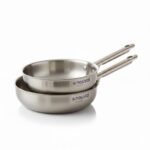 "Novella 2-Piece Stainless Steel Frying Pan Set"