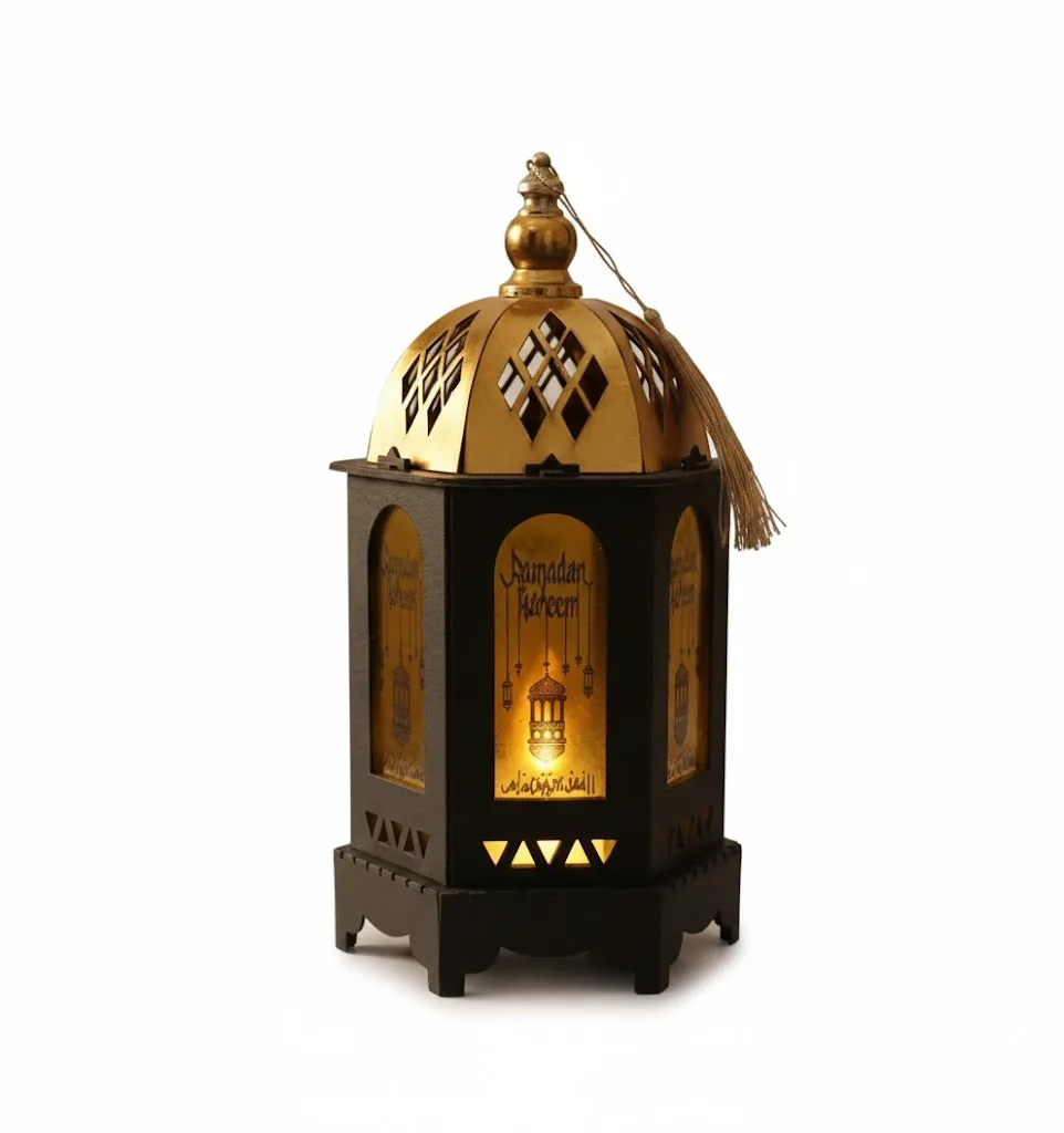 Ramadan wooden lantern - Image 1
