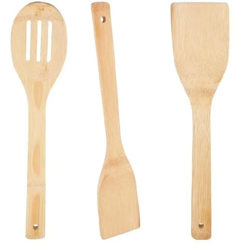 6fac446d-c389-4cdd-a7cf-91ff40f539ba 3-Piece Wooden Cooking Utensils Set - Image 1