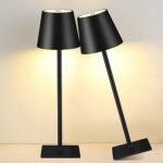 ⁦اباجورة تاتش اسود 3 اضاءات مختلفة⁩ - الصورة ⁦3⁩