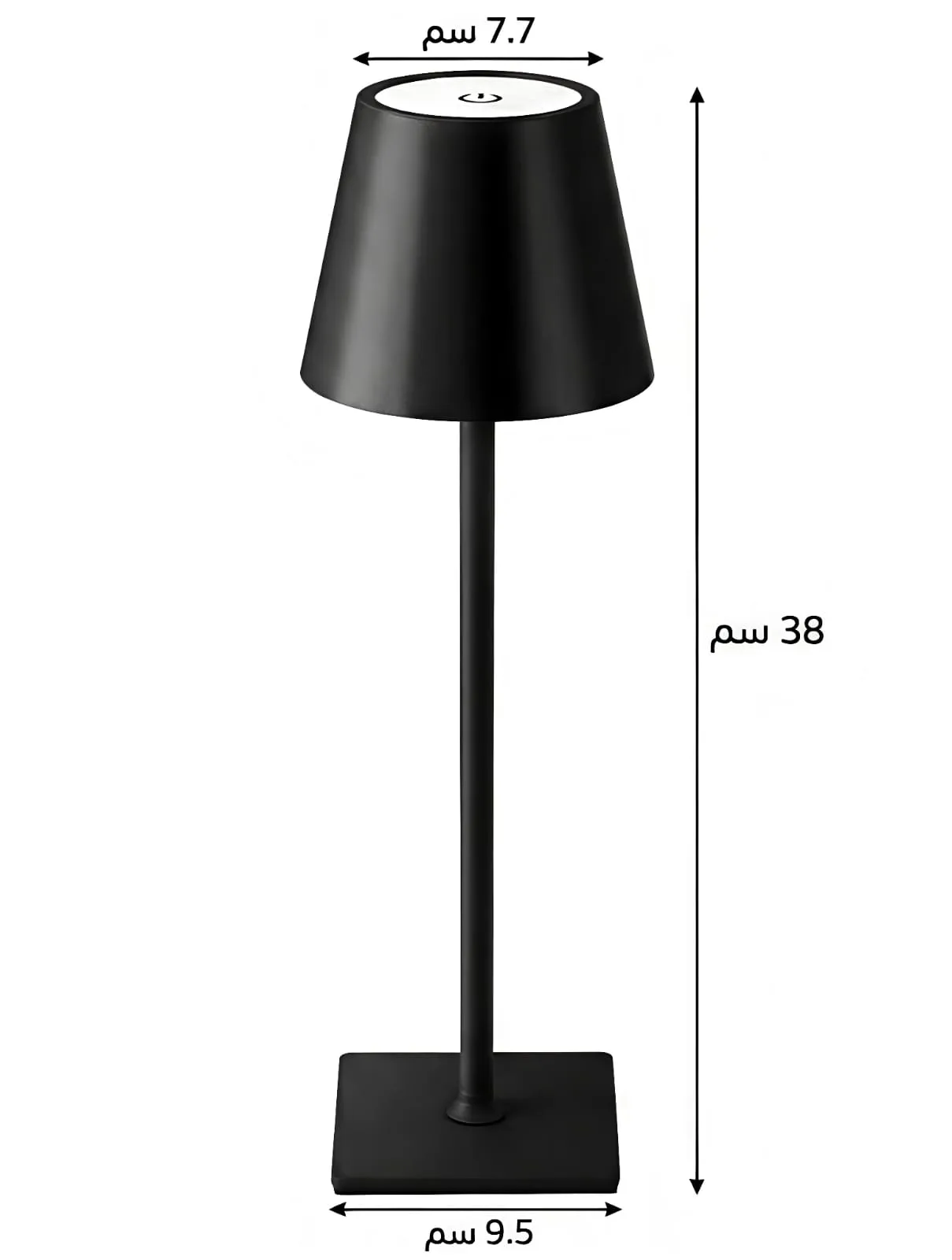 ⁦اباجورة تاتش اسود 3 اضاءات مختلفة⁩ - الصورة ⁦5⁩