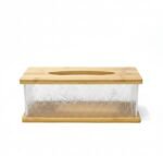 ⁦علبة مناديل اكريليك غطاء خشب⁩ - الصورة ⁦5⁩