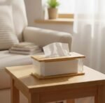 ⁦علبة مناديل اكريليك غطاء خشب⁩ - الصورة ⁦4⁩