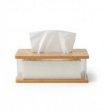 ⁦علبة مناديل اكريليك غطاء خشب⁩ - الصورة ⁦3⁩