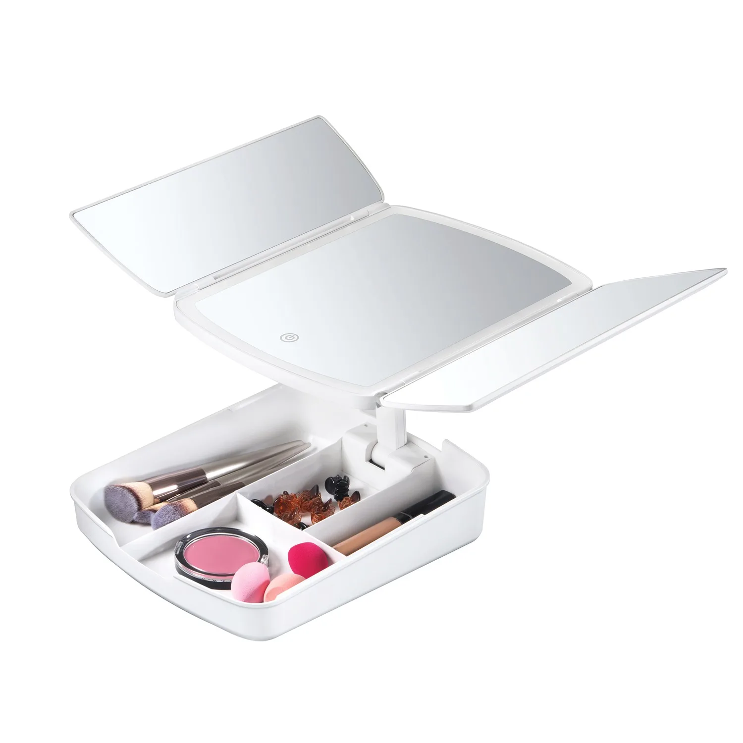 2-in-1 Mirror and Makeup Organizer - Image 4