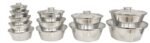 Nouval Modern Aluminum Shawarma Pot Set, 24 Pieces