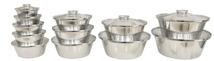 Nouval Modern Aluminum Shawarma Pot Set, 24 Pieces - Image 1