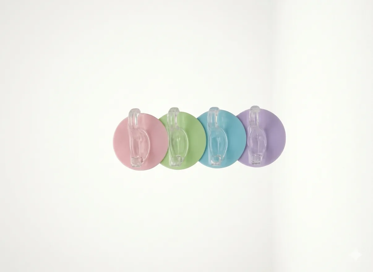 Transparent Adhesive Wall Hanger Set (4 Pieces) - Image 1