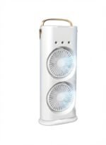 مروحة ستاند 2 عين اضاءة ومعطر بشاحن