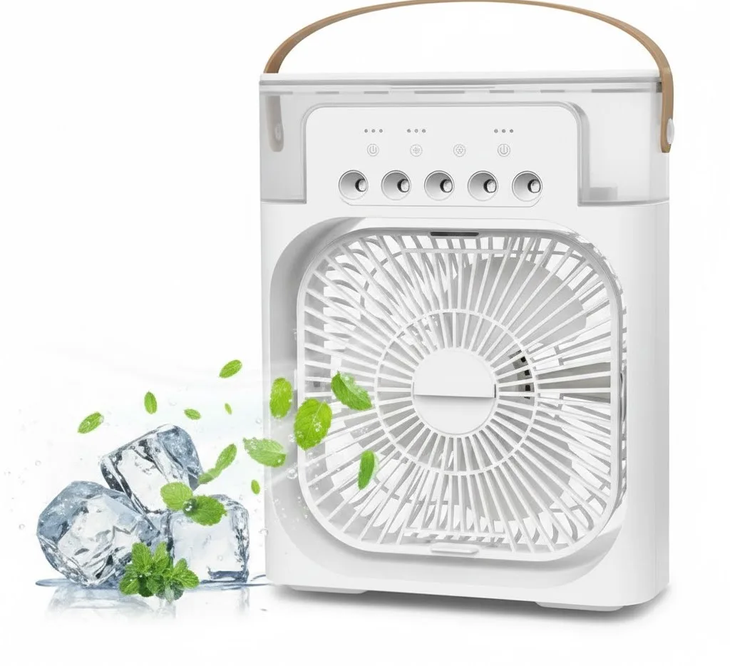 ⁦مروحة ومكيف هواء شخصي محمول 4 في 1⁩ - الصورة ⁦1⁩