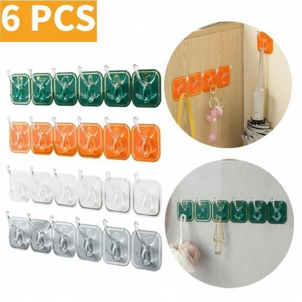 unnamed شماعة ملابس الوان 6 قطع - الصورة 1