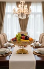 ⁦طبق فاكهة مربع قاعدة نحاس⁩ - الصورة ⁦4⁩