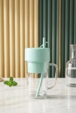 Mug with Straw and Frother - Image 2