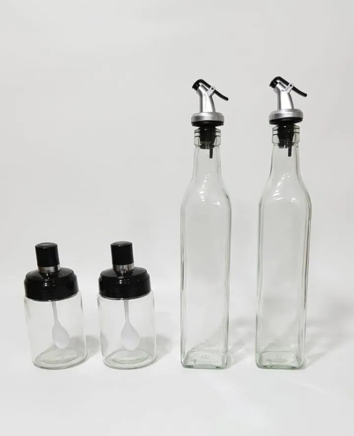 2253f49c-a79c-4f94-bb6a-0844e586ce80 4-Piece Oil Bottle Set - Image 1