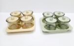 4-Piece Glass Spice Jar Set