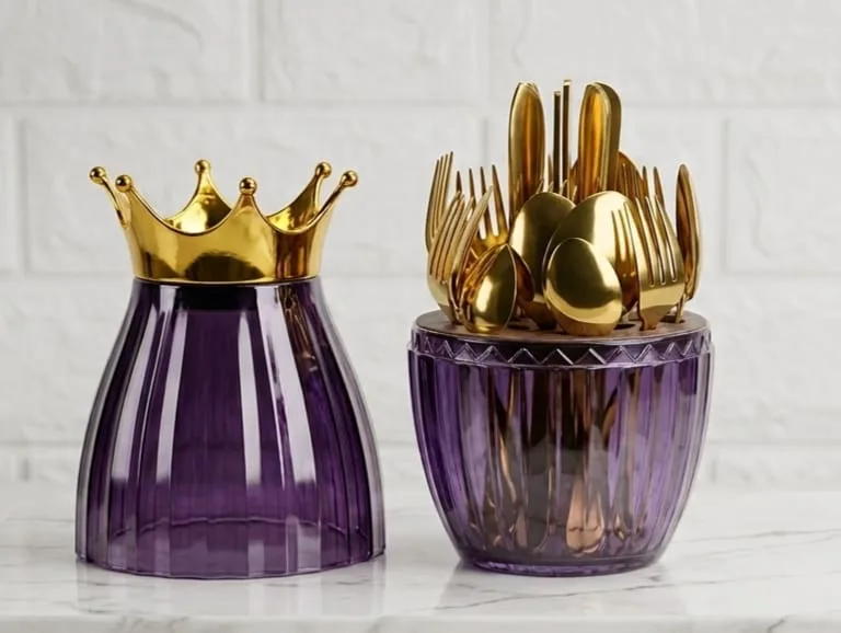"Crown design cutlery set" - Image 4