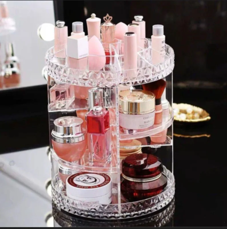 Large Rotating Makeup and Jewelry Organizer - Image 3