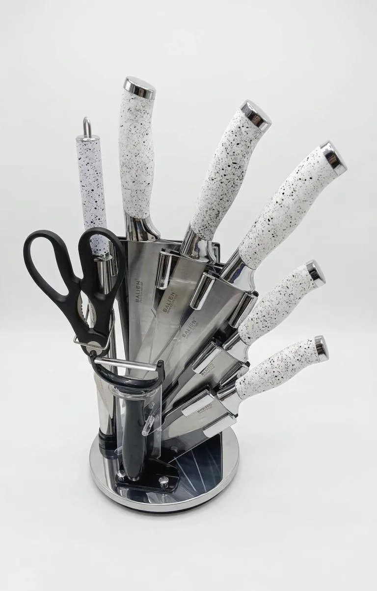 46669f86-e34a-4e3e-9a93-dd01521a3634 رشاقة سكاكين جرانيت 9 قطع - الصورة 1