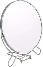 Silver Metal Vanity Mirror with Stand (2-Way) - Image 5