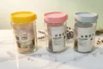 ⁦طقم برطمان زجاج بغطاء 6 قطع⁩ - الصورة ⁦3⁩