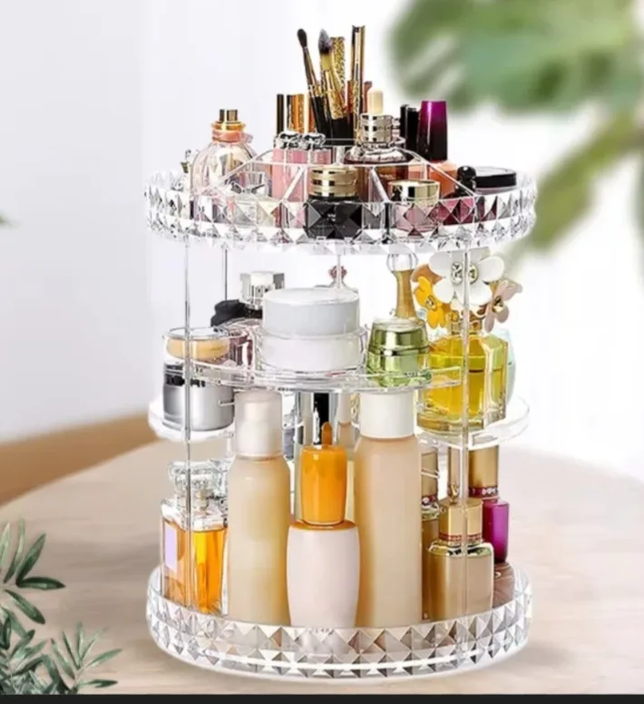 Large Rotating Makeup and Jewelry Organizer - Image 2