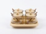 4-Piece Glass Spice Jar Set