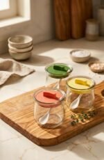 3-Piece Glass Spice Jar Set - Image 5