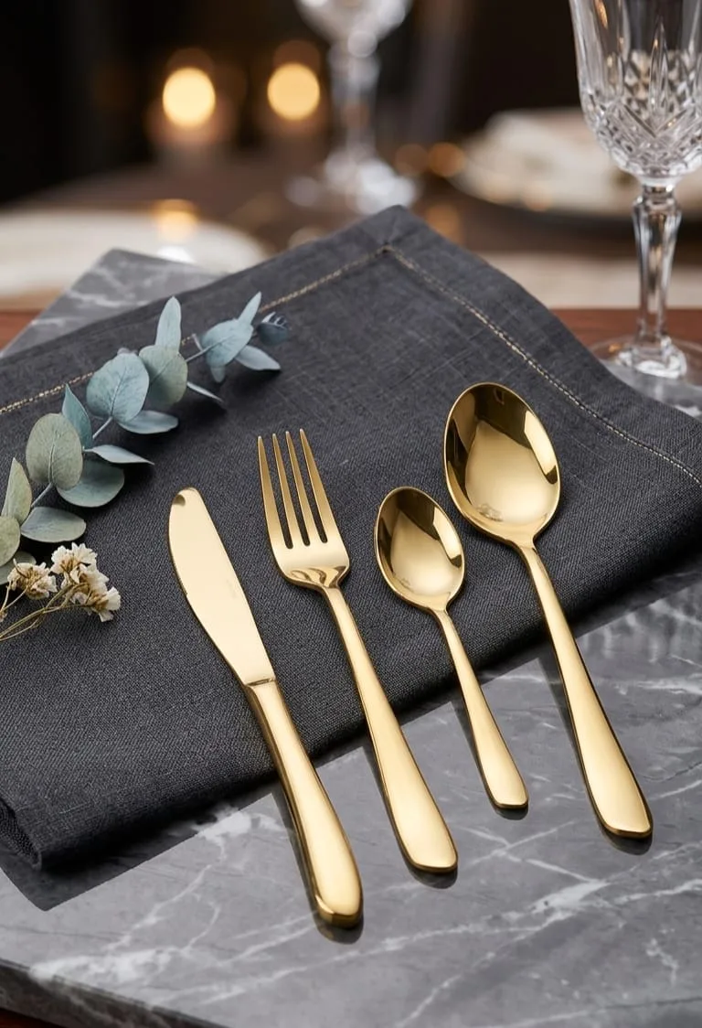 "Crown design cutlery set" - Image 2