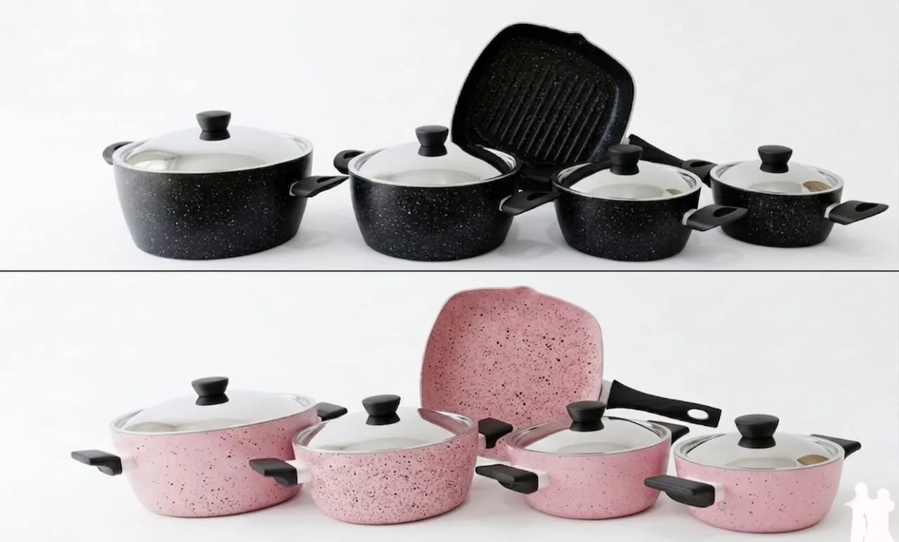 9-Piece Granite Cookware Set - Image 1