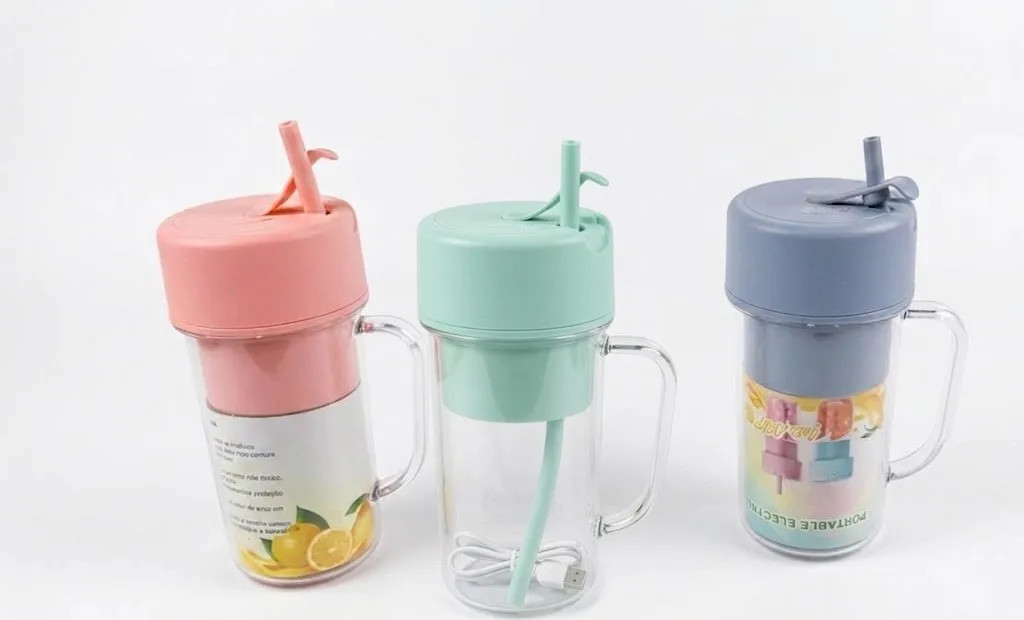 Mug with Straw and Frother - Image 1