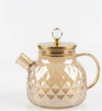 Heat-resistant Pyrex teapot