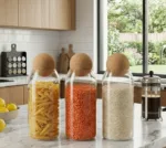 ⁦طقم توابل زجاج 3 قطع غطاء كورة مقاس (كبير)⁩ - الصورة ⁦3⁩