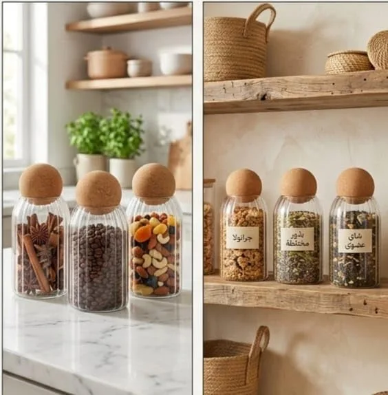 3-Piece Glass Spice Jar Set with Ball Lid - Image 3
