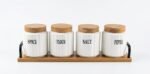 4-Piece Porcelain Spice Set