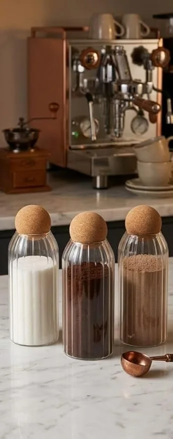 ⁦طقم توابل زجاج 3 قطع غطاء كورة⁩ - الصورة ⁦4⁩