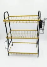 3-Tier Gold Stainless Steel Dish Rack