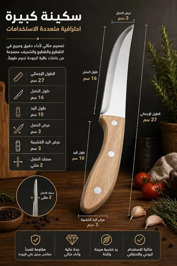 ⁦طقم سكينة فراولة 3 قطع⁩ - الصورة ⁦5⁩