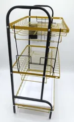 3-Tier Gold Stainless Steel Dish Rack - Image 5