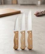 3-Piece Wood Handle Knife Set - Image 5
