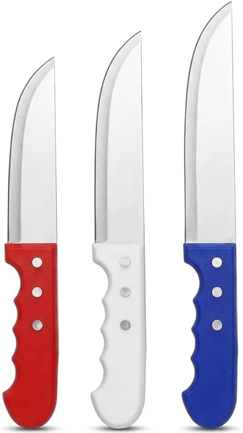 3-Piece Colorful Handle Knife Set - Image 1