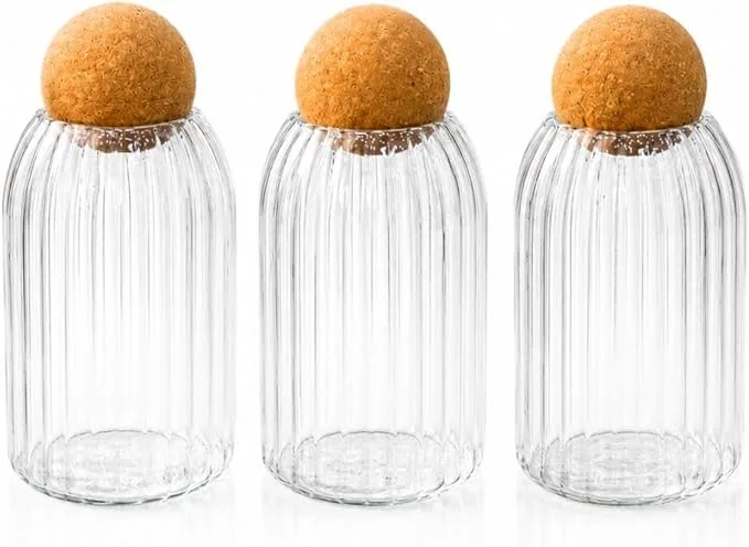 3-Piece Glass Spice Jar Set with Ball Lid - Image 1