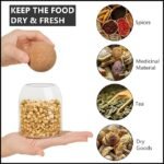 3-Piece Glass Spice Jar Set with Round Ball Lid (Small) - Image 4
