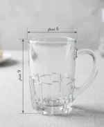 ⁦طقم مجات زجاج 6 قطع⁩ - الصورة ⁦3⁩