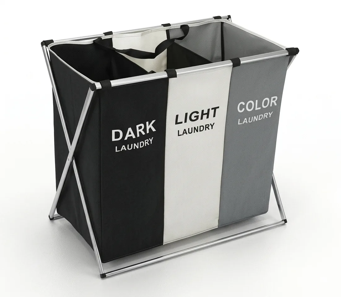 image_7770d08d 3-Section Laundry Hamper - Image 1