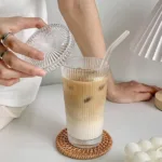 ⁦مج زجاج ايس كوفي بغطاء⁩ - الصورة ⁦5⁩